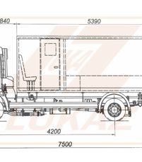 АВТОЗАК 577487 на шасси КАМАЗ-4308 4х2