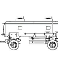 Прицеп для бензовоза 11 кубов 2 секции